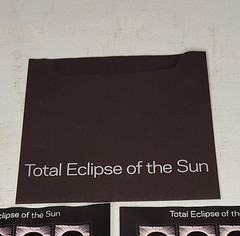 2 BLOCKS Total Eclipse of the Sun USPS Forever Stamps 2017 W/Protective Sleeve Q