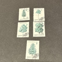 Romania 5 Sets 36 Stamps CTO Birds Animals Trees Celebrities Multi-Color