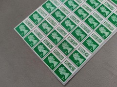 * * 50 2nd Second Class Stamps Unfranked Barcoded Genuine With Original Gum * *
