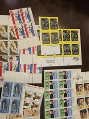 Misc US Postage Stamps Lot In Plate Blocks, Singles & Multiples Mint