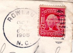 Cover Lot 1902-3 four Sc#319 one Sc#304 to England machine and handstamped