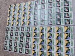 ** 100 × 2nd Second Class Stamps Unfranked Barcoded Genuine With Original Gum **