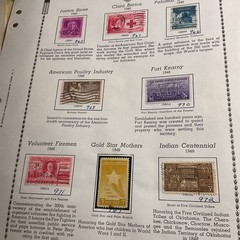 U.S.-(-1948-)-HISTORICAL EVENTS-lot Of 22- Stamps-ON ALBUM PAGE-USED-#30