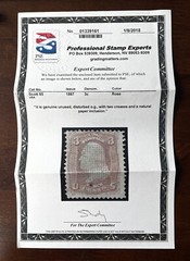 US Stamps; Scott #85 1867 Grilled Issues MINT (Scarce Stamp) w/PSE Cert. $8,000