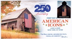 26-208, 2026, American Icons, Complete Set (13 Covers) First Day Cover, DCP