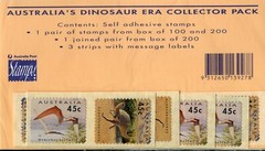 1993 Australia’s Dinosaur Era – Peel & Stick Collectors Pack