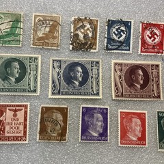 15 USED/HR Deutsches Reich/Germany Hitler Swastika Stamps; 1933- 1945; $1 Ships.