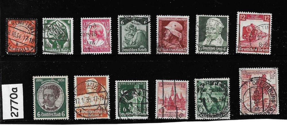 Stamps Regular postage all pre 1940 Third Reich era 1933-1945 Germany #2770a