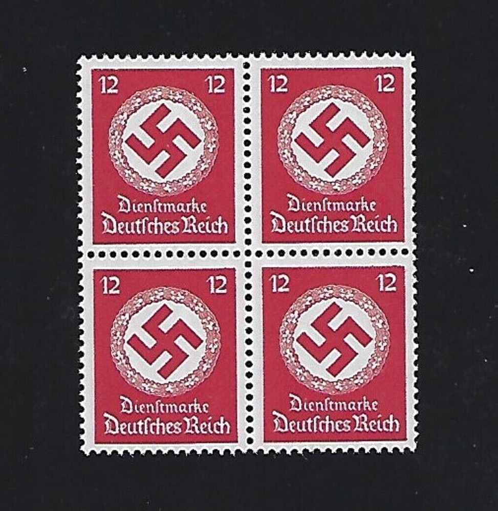 MNH stamp BLOCK Sc 098 / PF12 / WWII Germany / 1942 Third Reich Party Official