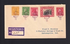 FANCY CANCEL: 1930 Money, MI $ Dollar Signs – Registered