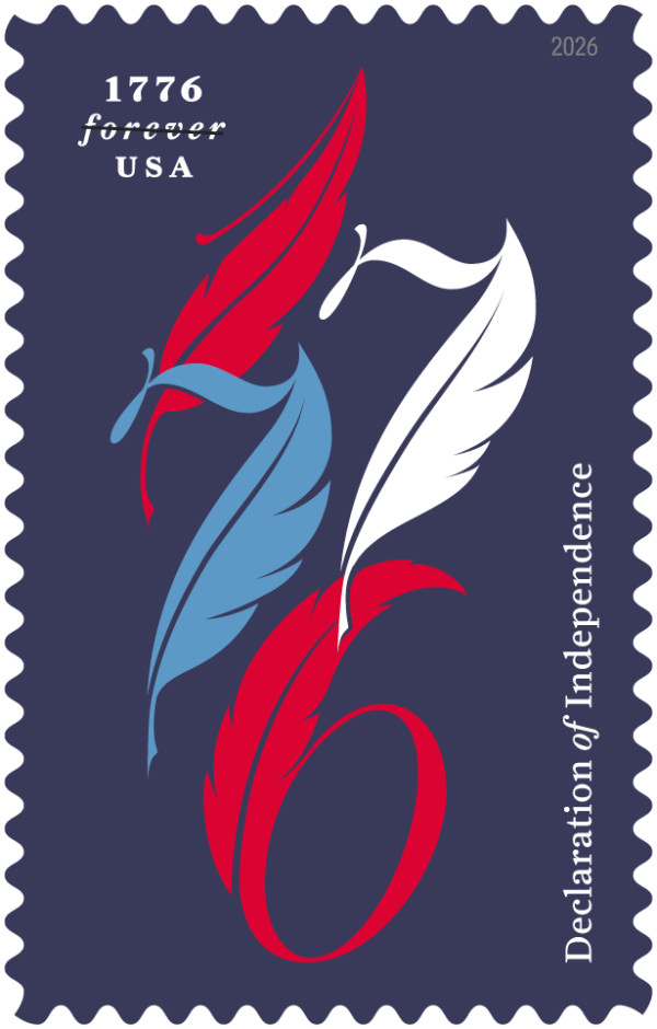 US Declaration of Independence Forever Stamp Single (Avail after July 4th)