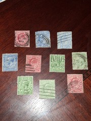 10 Pc. Used Stamps From The Old Days In Mint Condition See Pictures