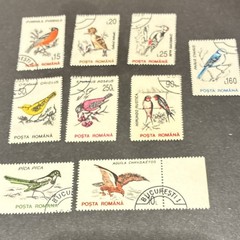 Romania 5 Sets 36 Stamps CTO Birds Animals Trees Celebrities Multi-Color