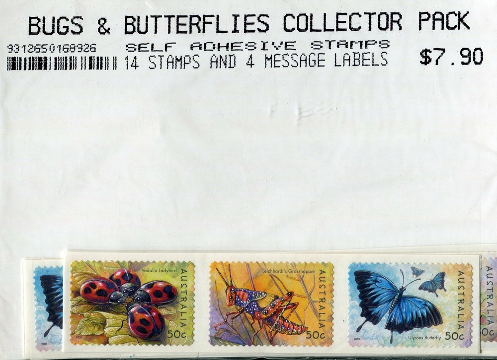 2003 Bugs & Butterflies – Peel & Stick Collectors Pack