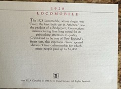 Antique Cars / Their Stamps (First Day Issue) and Discription Of Each Car