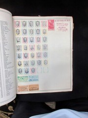 VTG 1956 The New World Wide Postage Stamp Album with Many Stamps WOW!