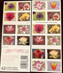 Replica of Garden Beauty US Flower Stamps Booklet of 20 Forever MNH XF. 2021