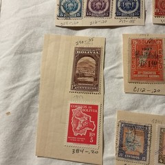 BOLIVIA-(-1910-1950-)-HISTORICAL EVENTS -LOT OF 53-STAMPS-MH/USED-B02