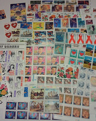 Unused 80 of Multiples, Strips & Singles of 29¢ US Postage Stamps, USA FV $23.20