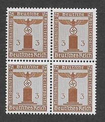 MNH stamp BLOCK S13 / PF03 / WWII Germany / 1942 Third Reich Party Official
