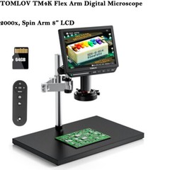 TOMLOV Digital Microscope Coin Microscope Magnifier Soldering Microscope USed