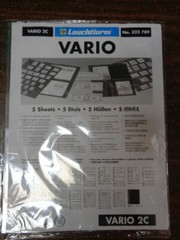 2C VARIO CLEAR Lighthouse Stock pages pack of 5 one sided NEW 2 Row pocket