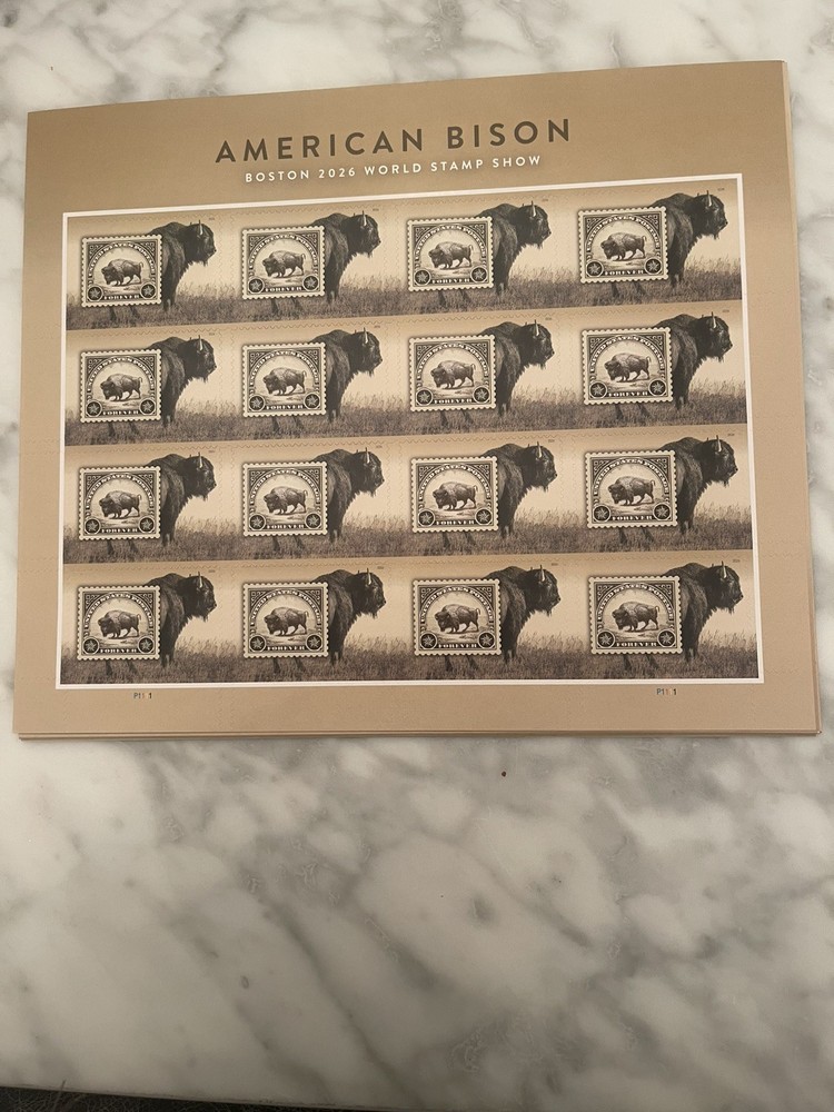 US Sc#6098 American Bison 2026 Sheet of 16, New, Already Popular Ship Free!