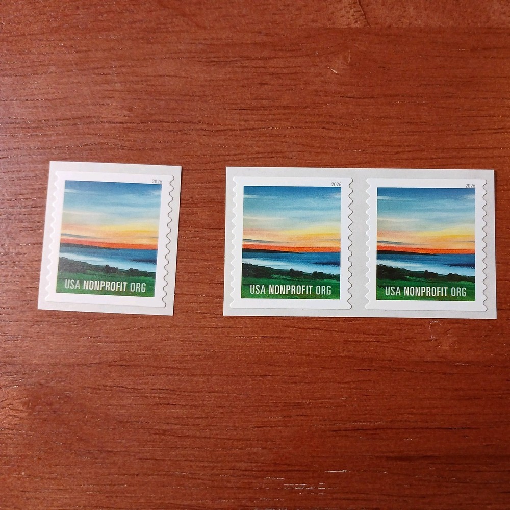 US 2026 SC #6112 5 cent Summer Sunset Presort issue Single & pair VF MNH