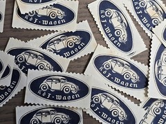 THIRD REICH KDF VW VOLKSWAGEN AUTO CAR Stamp lot Nazi German WW2 WWII 10 pcs