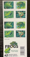 2019 Frogs Stamps Booklet of 20 – Forever – MNH