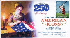 26-208, 2026, American Icons, Complete Set (13 Covers) First Day Cover, DCP