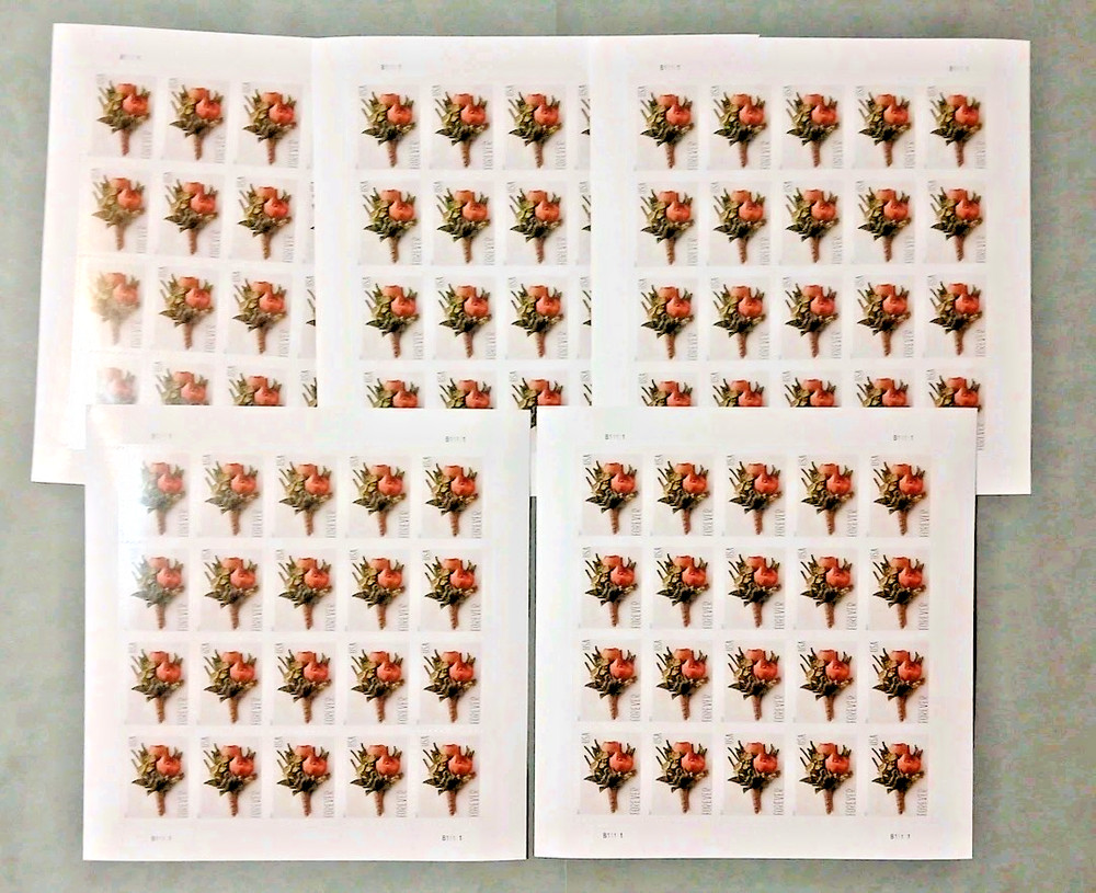 USA 2017 Scott #5199 Celebration Flower Forever Stamps (Lot of 5 Sheets) MNH