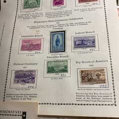 U.S.-(-1949-1951-)-HISTORICAL EVENTS-lot Of 23- Stamps-ON ALBUM PAGE-USED-#30