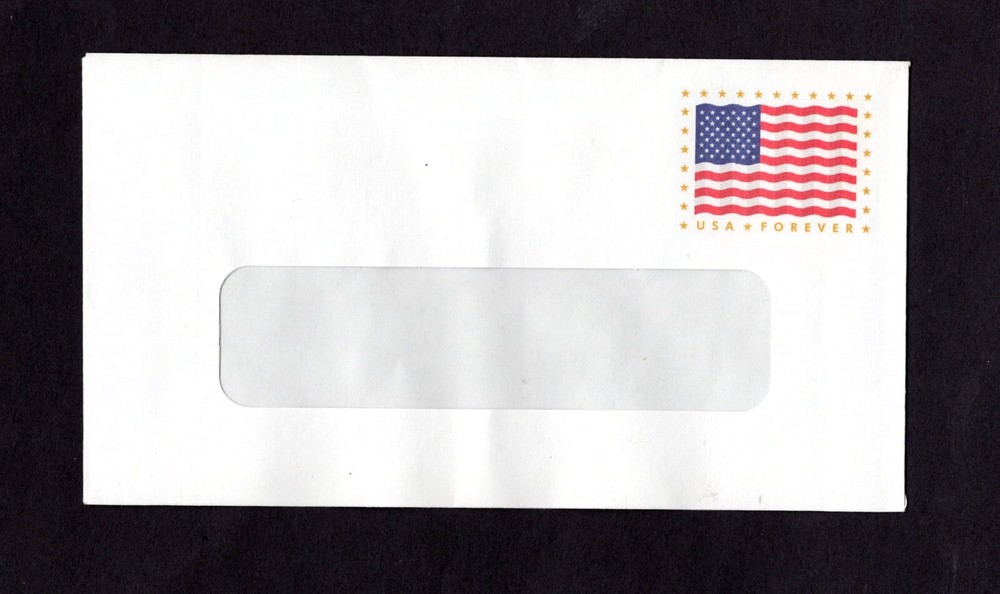 2020 US Forever Flag Window Entire /Envelope. SC #U700 Size 6 1/2 x 3 5/8″ PNS