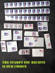 10 Unused Forever US Flag Stamps