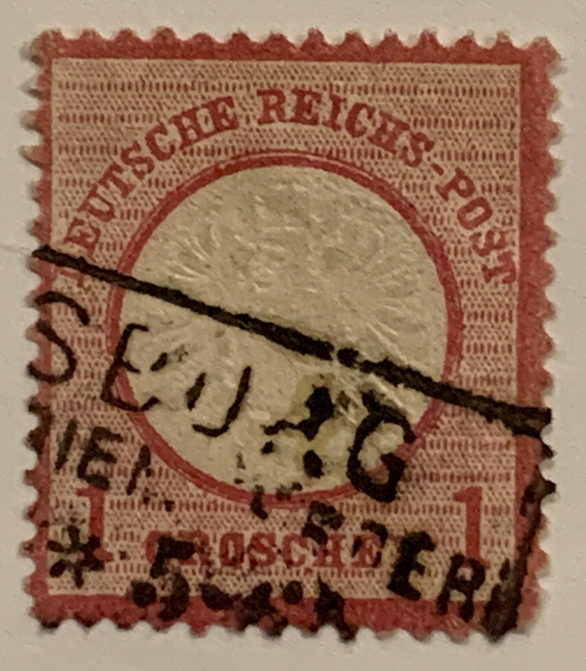 Travelstamps: Germany Stamps Scott #4, Used NG Handstamped NICE STAMP