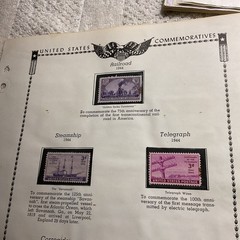 U.S.-(-1944-1946-)-HISTORICAL EVENTS-lot Of 12- Stamps-ON ALBUM PAGE-USED-#30