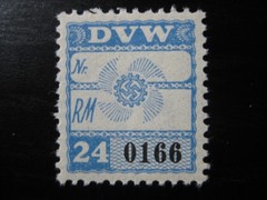 THIRD REICH mint MNH DVW 0166 revenue stamp!