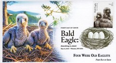 26-214, 2026, Bald Eagle, Complete set of 5 Covers, FDC, Digital Postmark,