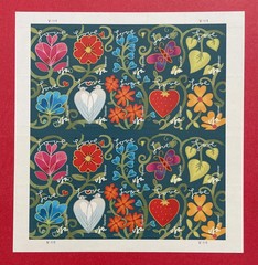USPS Postage Stamps Sheet OF 100 First Class Letter Garden of Love AeroMintCo
