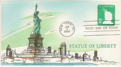 AO-U551-3,1968, Statue of Liberty, First Day Cover, Add-on Cachet, New York NY,