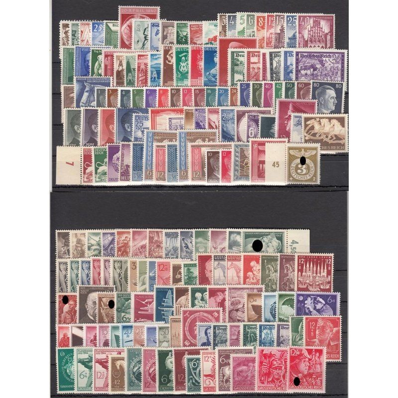 German Empire 1933-1945 Collection, DR 1940-45 Complete MN 739-910