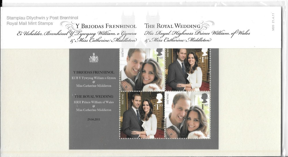 2011: THE ROYAL WEDDING Presentation Pack number M20