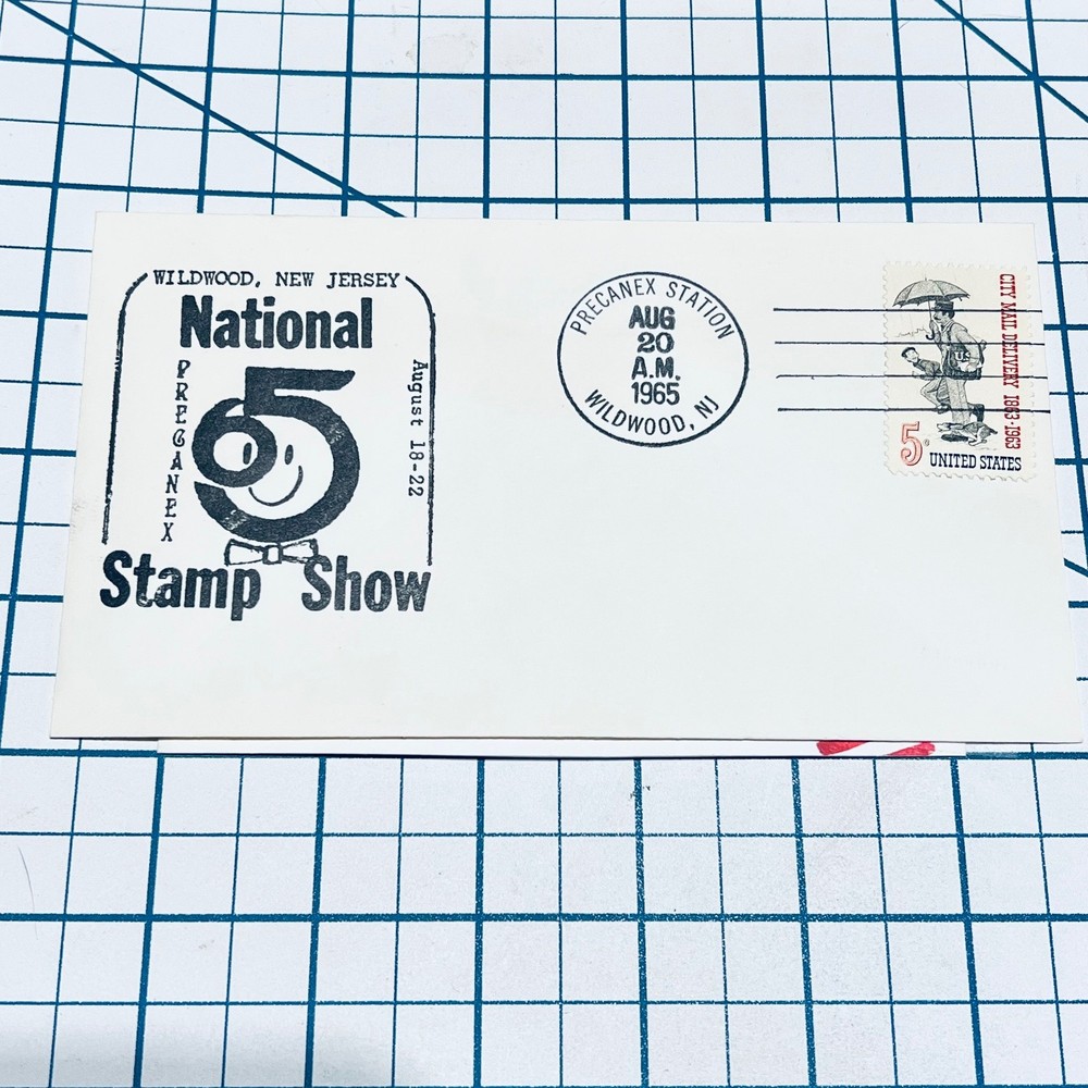 Vintage FDC #1262 1965 City Mail Delivery 1833-1965 First Day Cover Wildwood NJ
