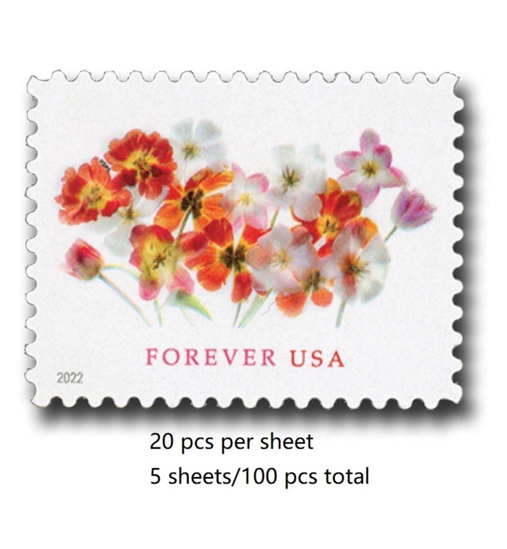 2022 Mint USPS Tulips Forever Stamps Scott# 5681 (MNH) Pane of 20 – 100PCS TOTAL