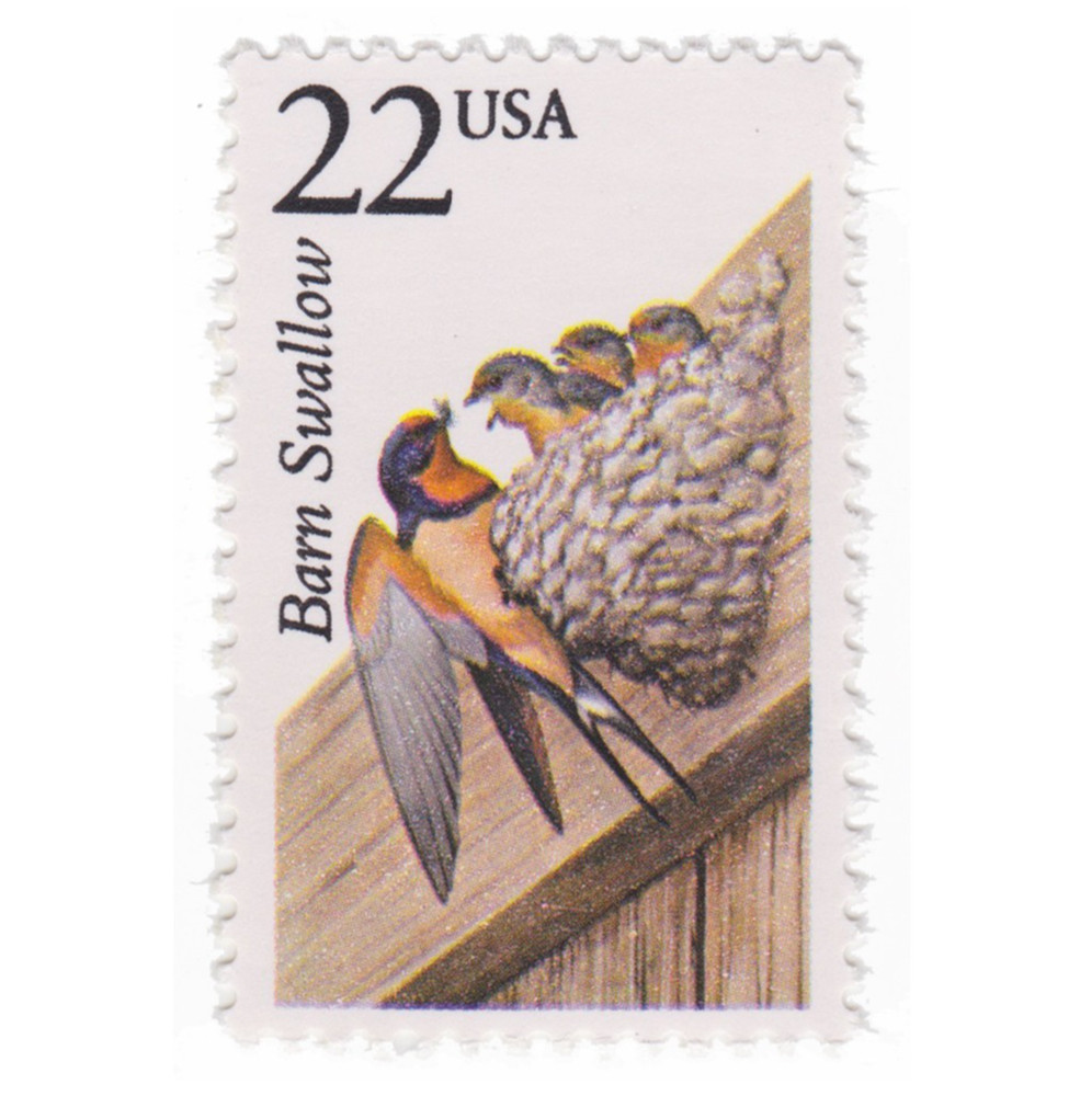 1987 22c North American Wildlife: Barn Swallow MNH Single Stamp – Scott #2286