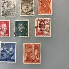 22 (USED/few MLH) Vintage Deutsches Reich/Germany Stamps; 1933- 1945; $1 Ships.