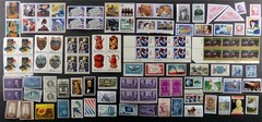 Unused USA Stamp Lot: Vintage US Valid Postage Mix, Original Gum, Blocks Singles
