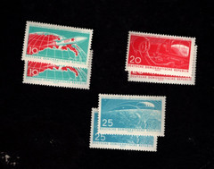 Germany DDR sc#549-51 x2 (1961) Complete MNH