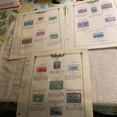 U.S.-(-1952-1953-)-HISTORICAL EVENTS-lot Of 19- Stamps-ON ALBUM PAGE-USED-#30